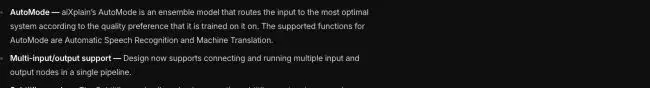 aixplain release 2.0.0 documenting AutoMode model routing 4.