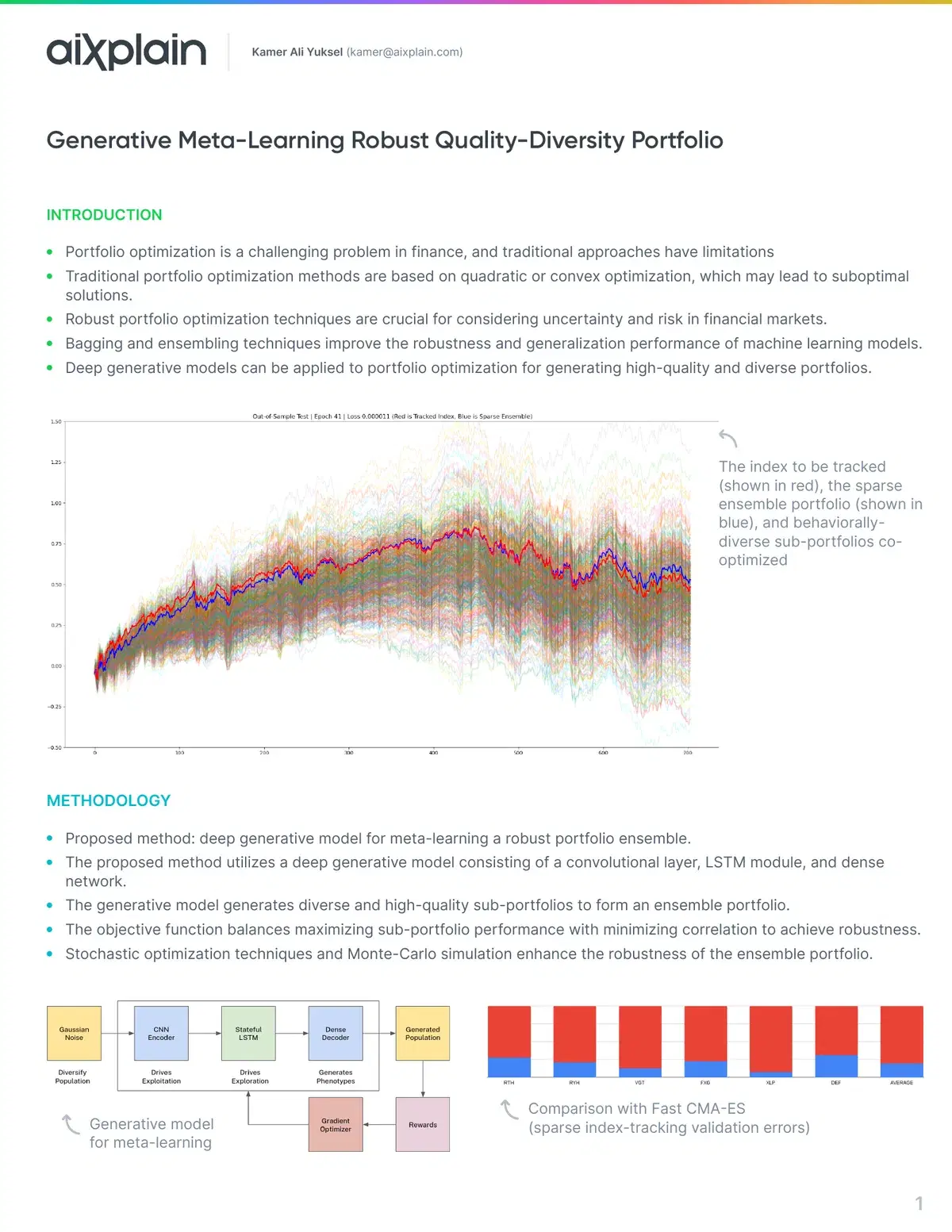 First page of Generative Meta-Learning Robust Quality-Diversity Portfolio