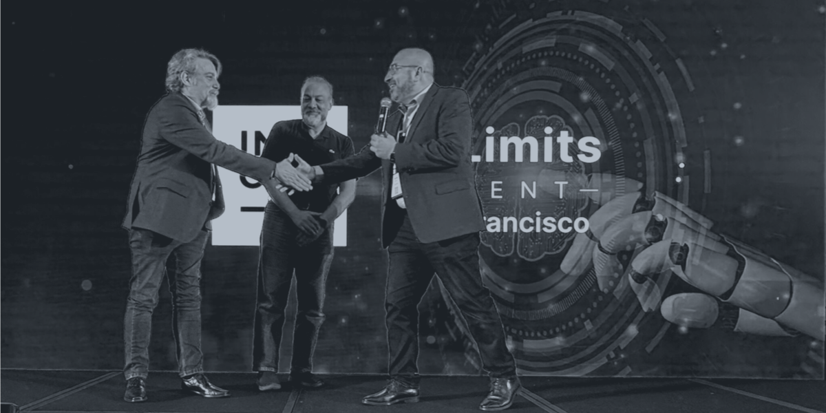 CEOs of aiXplain, Vectara, and Incorta on stage at NoLimits event