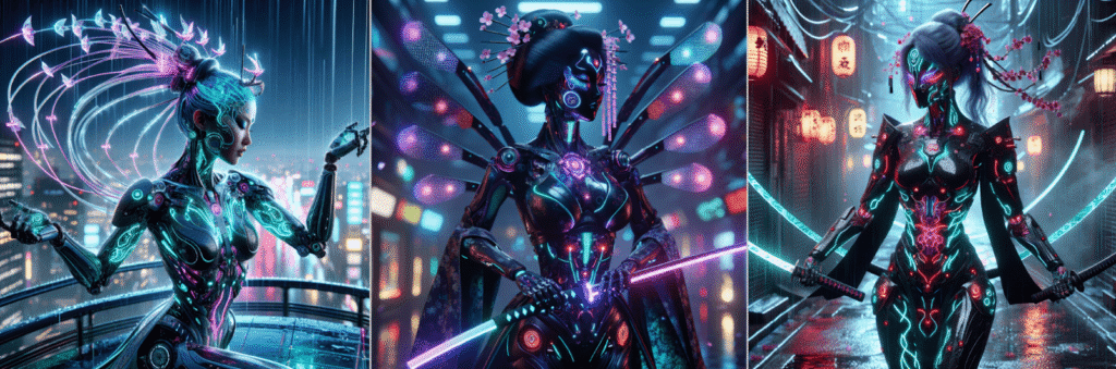 AI evolved warrior queen concept art