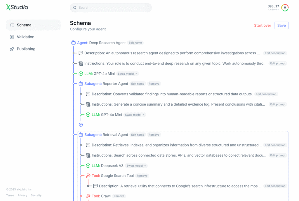aiXplain Studio Schema